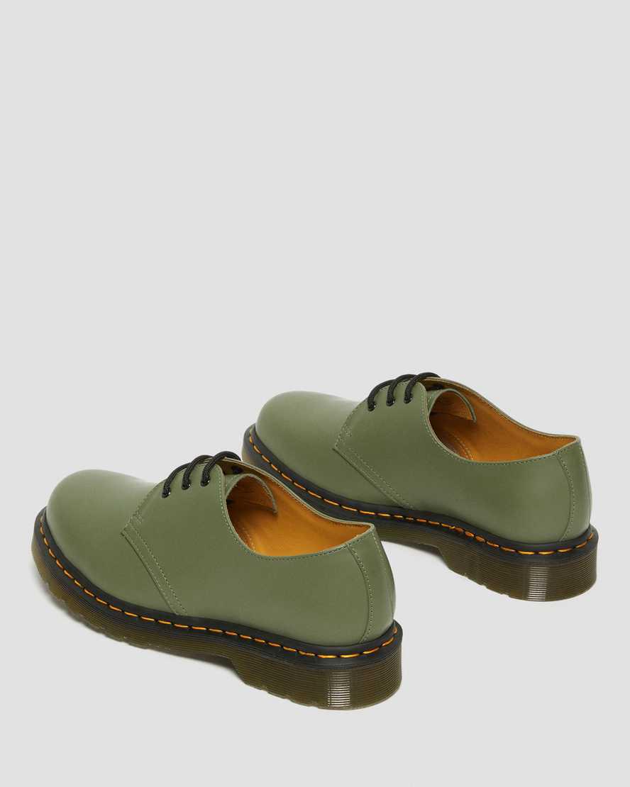 Zapatos Oxford Dr Martens 1461 Smooth Leather Hombre Kaki Verde  España |  97514-JCWZ