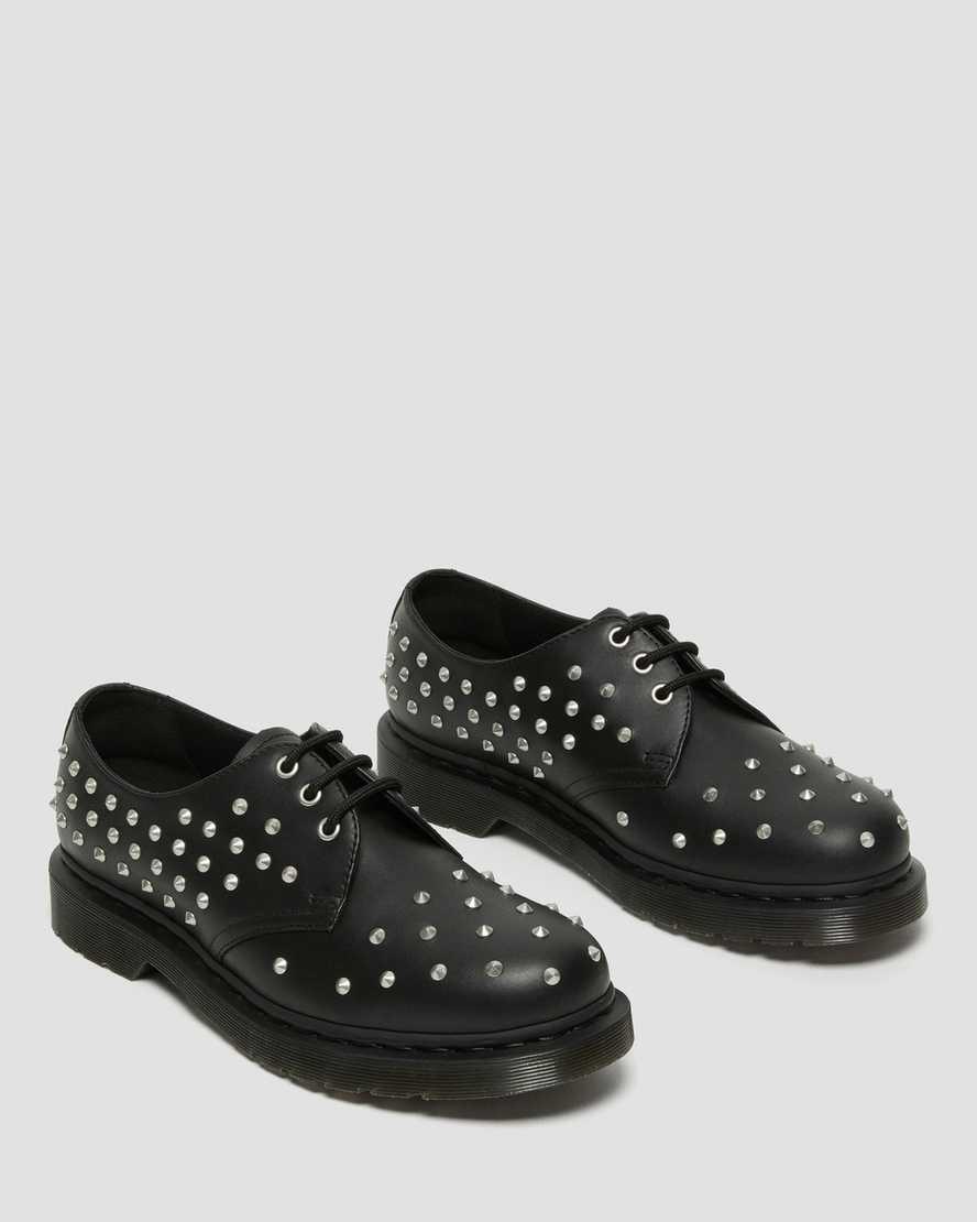Zapatos Oxford Dr Martens 1461 Stud Wanama Leather Hombre Negras  España |  24891-RHVM