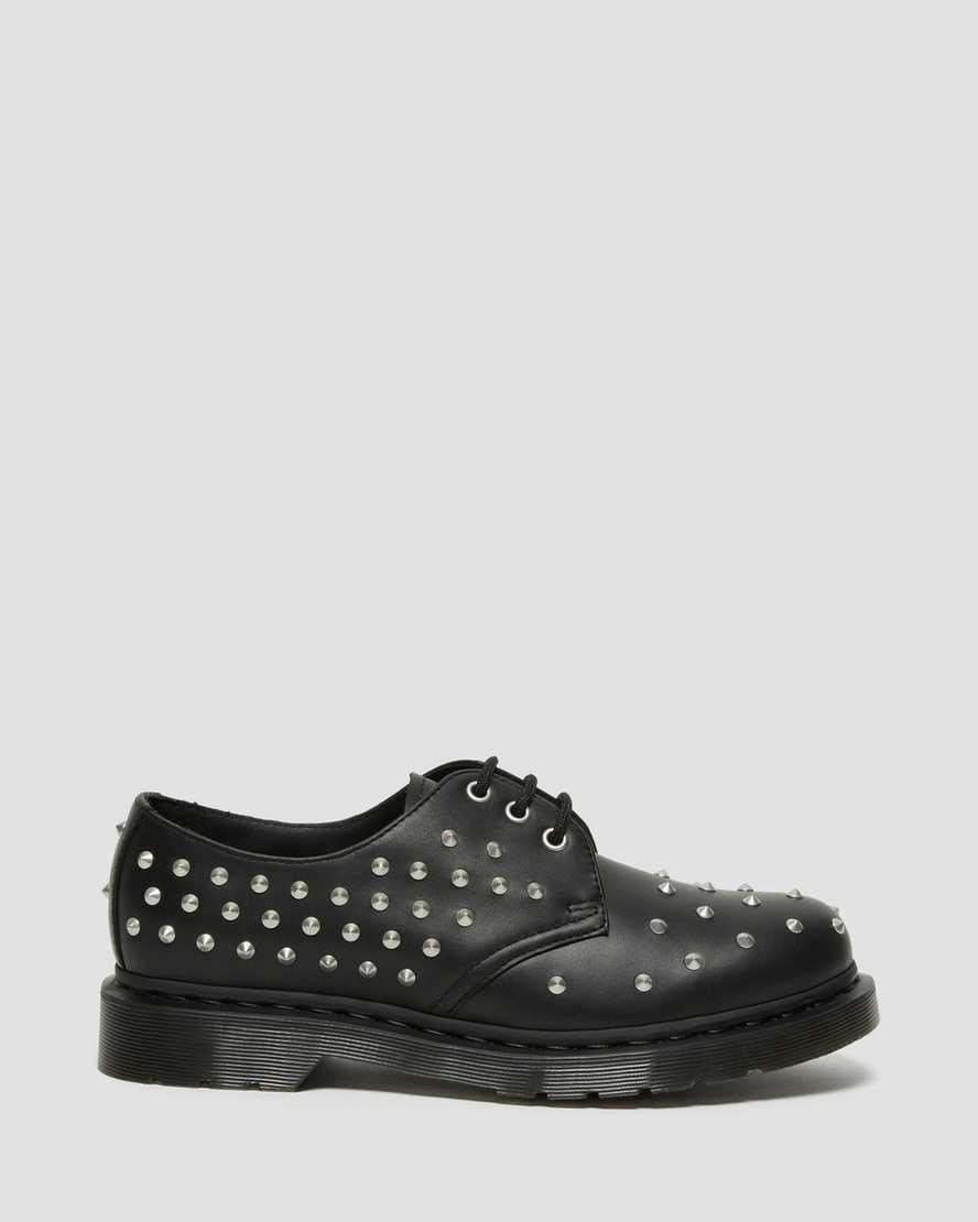 Zapatos Oxford Dr Martens 1461 Stud Wanama Leather Hombre Negras  España |  24891-RHVM