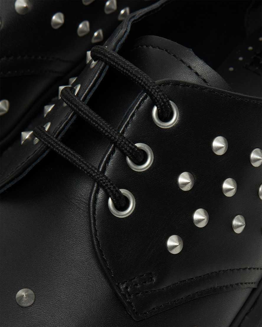 Zapatos Oxford Dr Martens 1461 Stud Wanama Leather Hombre Negras  España |  24891-RHVM