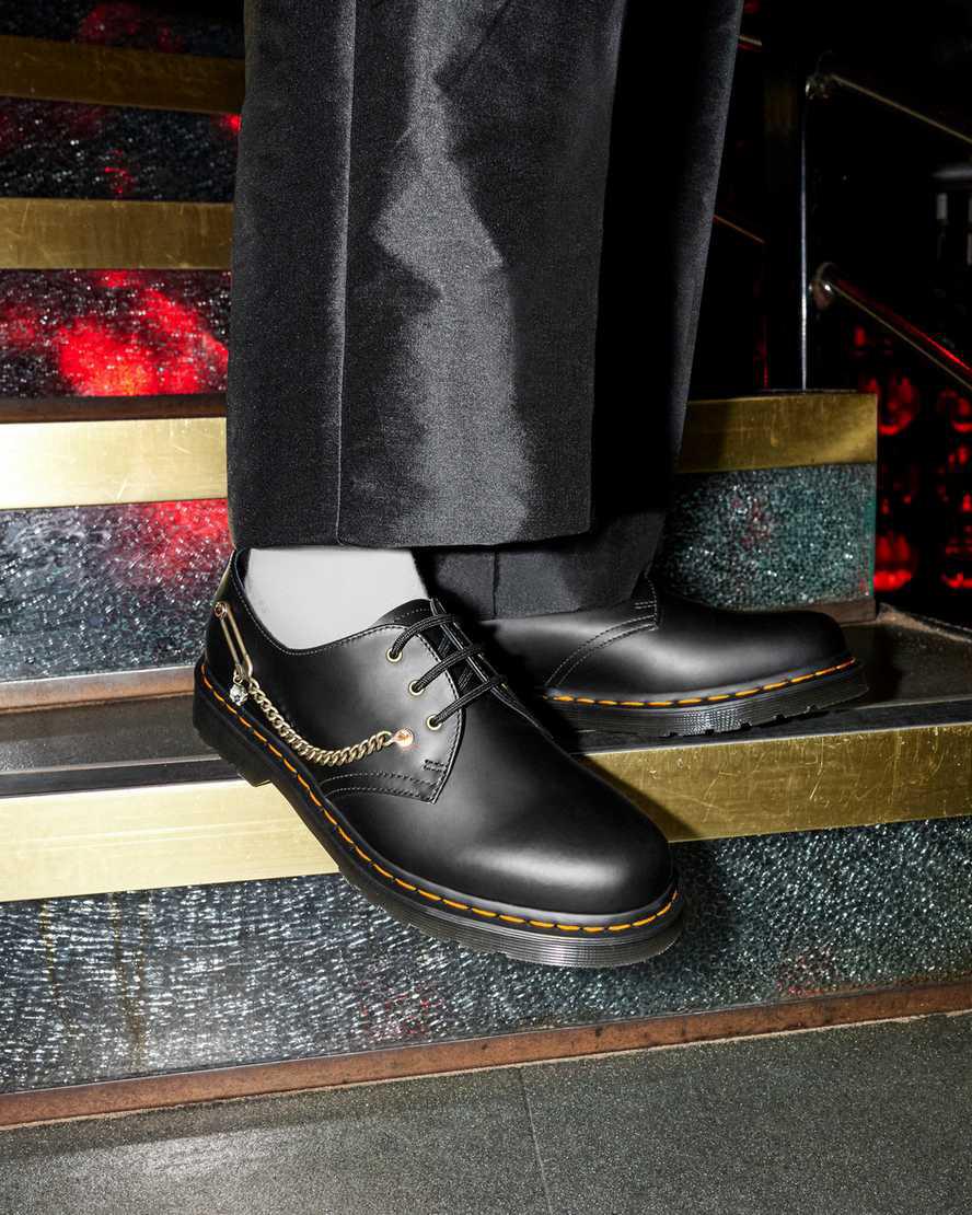 Zapatos Oxford Dr Martens 1461 Swarovski Leather Mujer Negras  España |  50374-AWJL