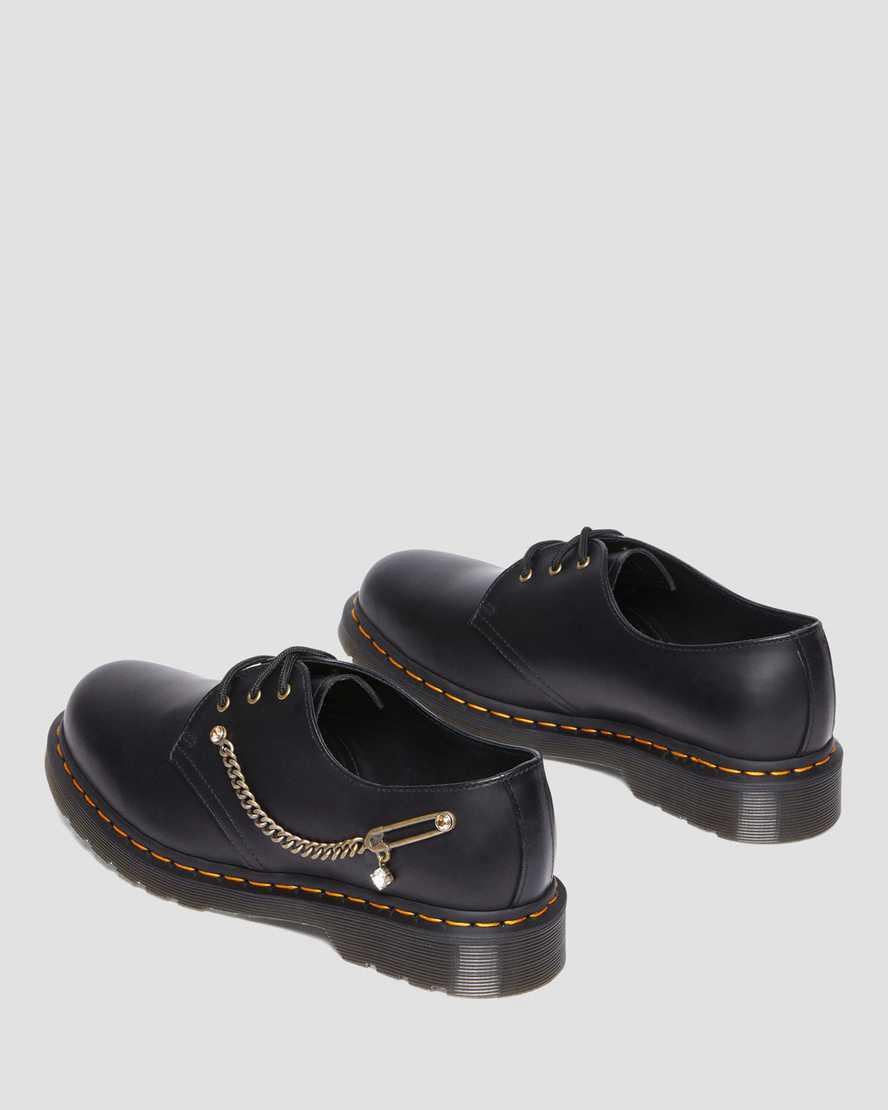 Zapatos Oxford Dr Martens 1461 Swarovski Leather Mujer Negras  España |  50374-AWJL