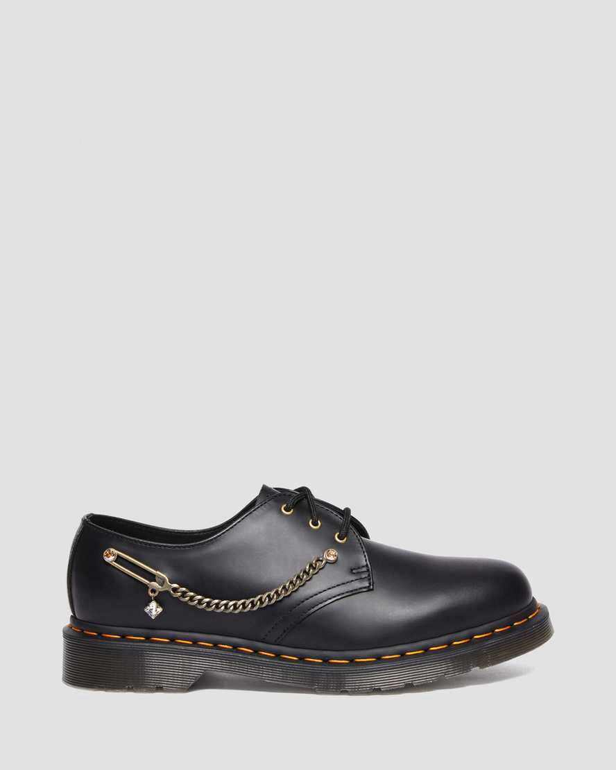 Zapatos Oxford Dr Martens 1461 Swarovski Leather Mujer Negras  España |  50374-AWJL