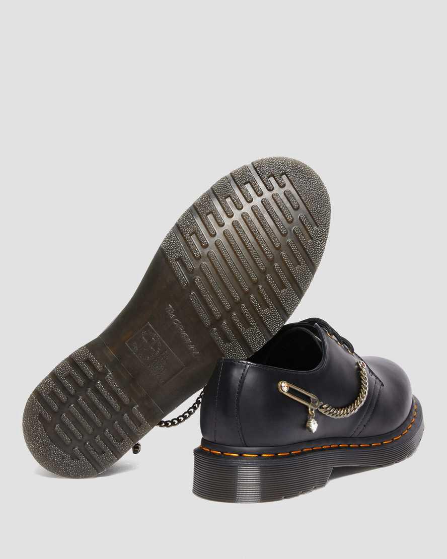 Zapatos Oxford Dr Martens 1461 Swarovski Leather Mujer Negras  España |  50374-AWJL