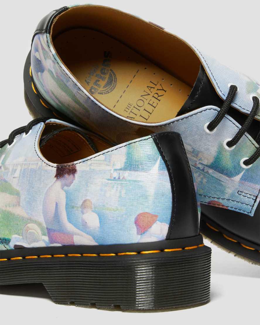 Zapatos Oxford Dr Martens 1461 The National Gallery Seurat Mujer Black/Backhand  España |  61502-PSMV