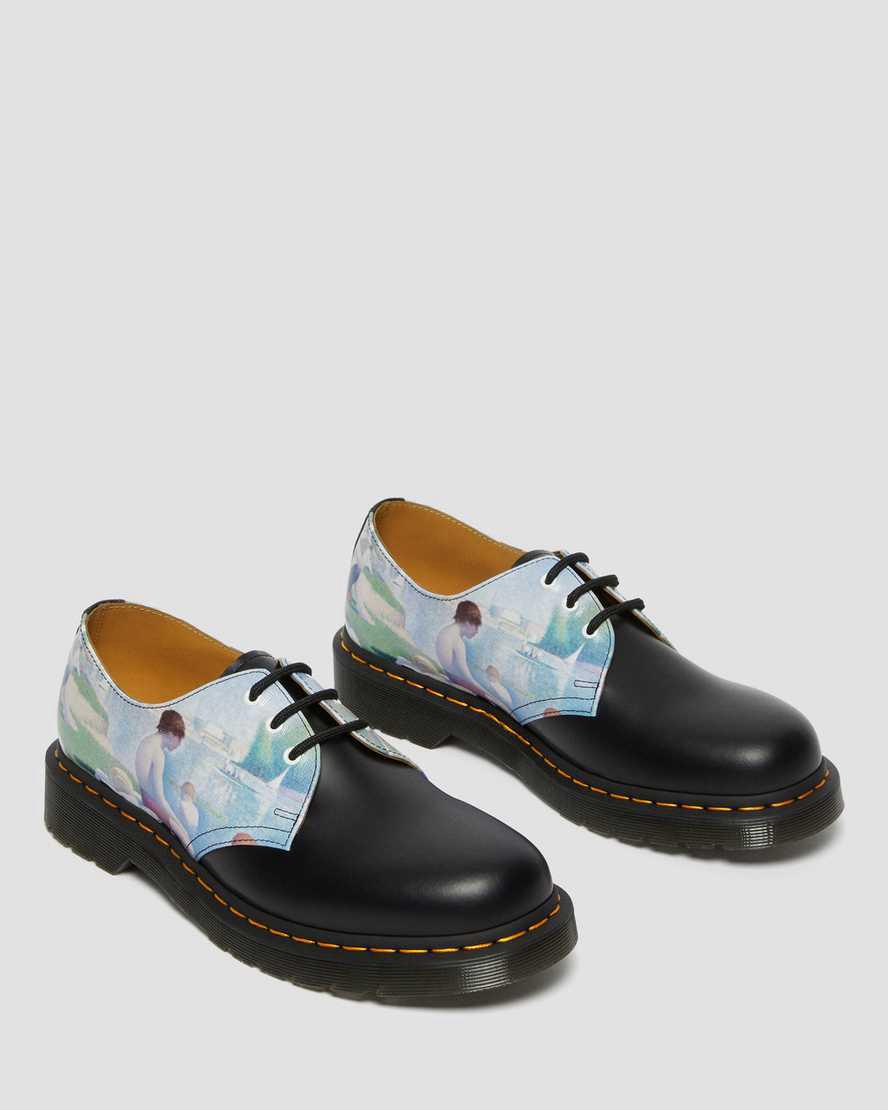 Zapatos Oxford Dr Martens 1461 The National Gallery Seurat Mujer Black/Backhand  España |  61502-PSMV