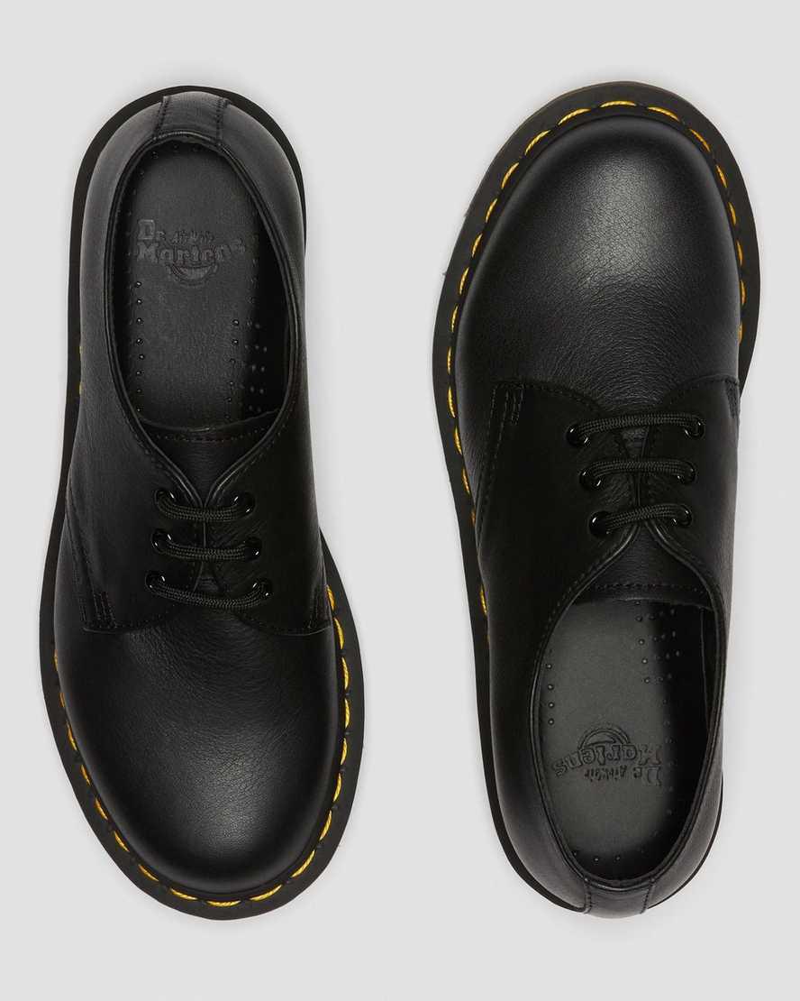 Zapatos Oxford Dr Martens 1461 Virginia Leather Mujer Negras  España |  43591-SADF