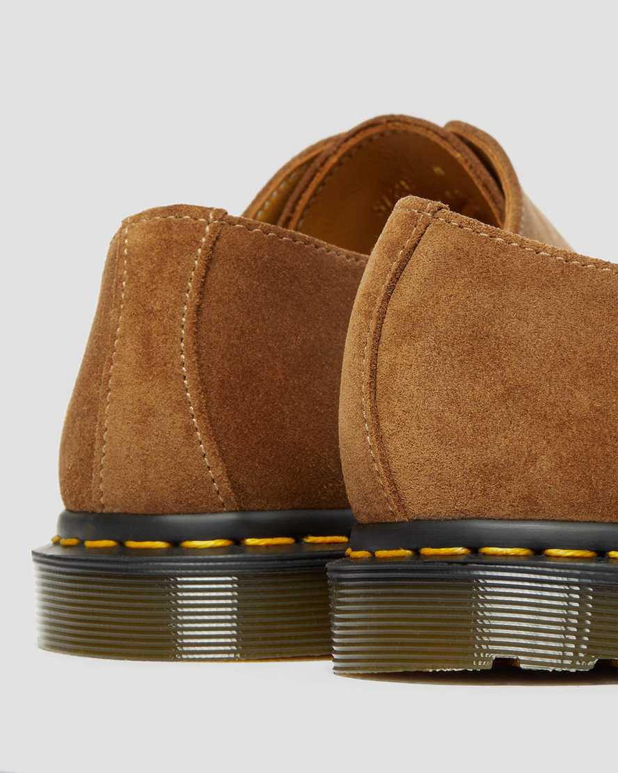 Zapatos Oxford Dr Martens Archie II Made in England Suede Mujer Verde Menta Marrones  España |  32804-WYDM