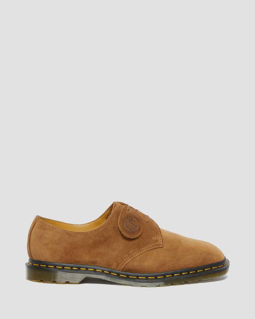 Zapatos Oxford Dr Martens Archie II Made in England Suede Hombre Verde Menta Marrones  España |  73586-ORCV
