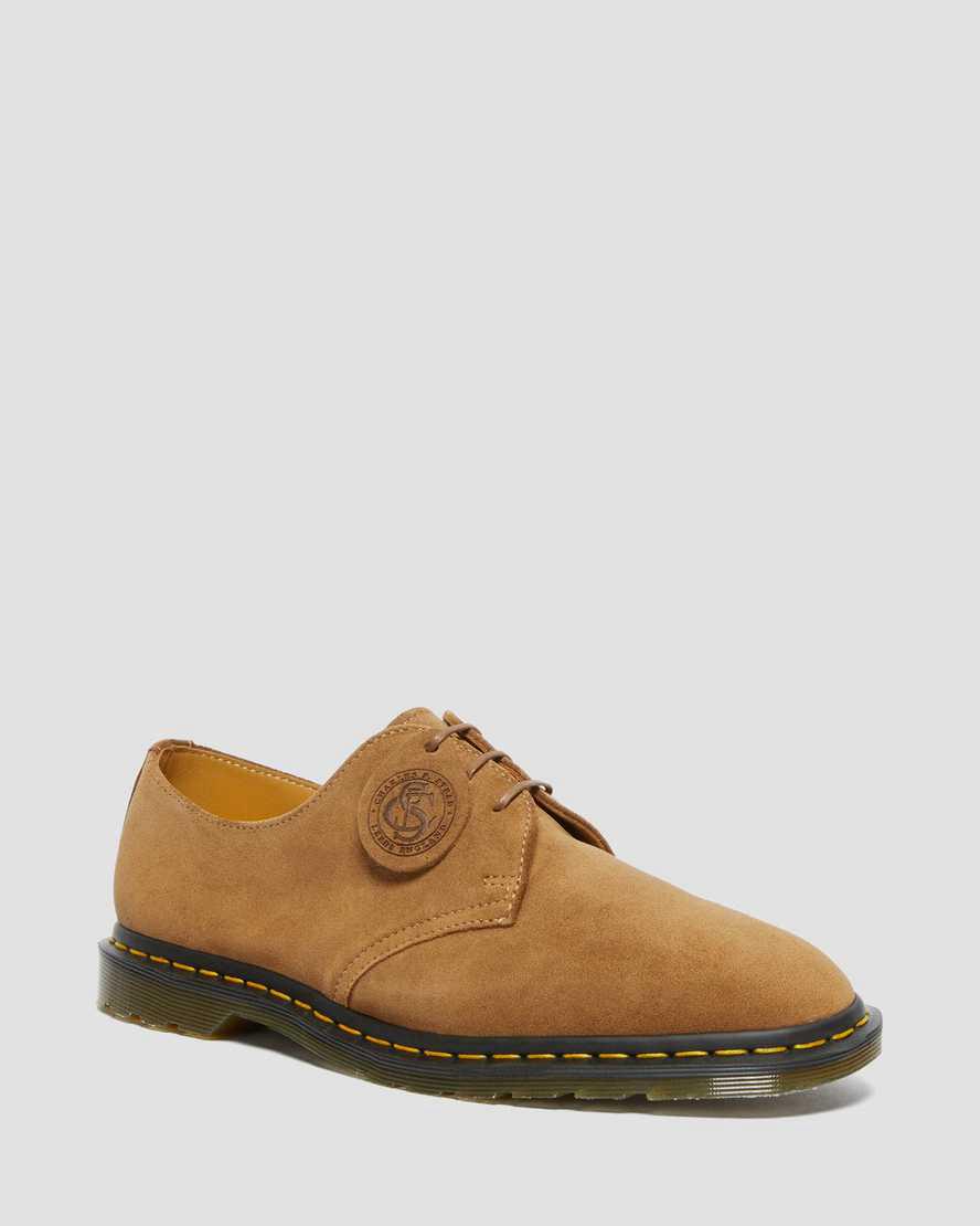 Zapatos Oxford Dr Martens Archie II Made in England Suede Hombre Verde Menta Marrones  España |  73586-ORCV