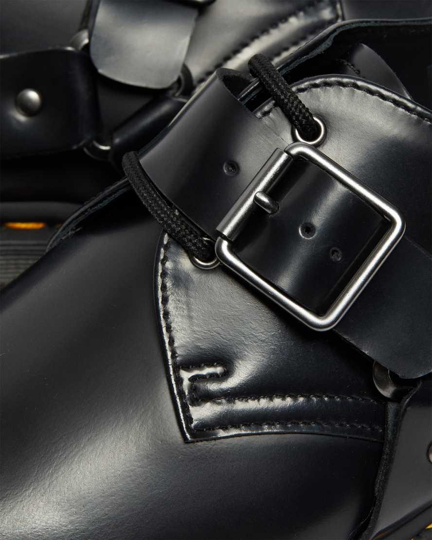 Zapatos Oxford Dr Martens Henree Polished Smooth Leather Buckle Hombre Negras  España |  89462-OWYM