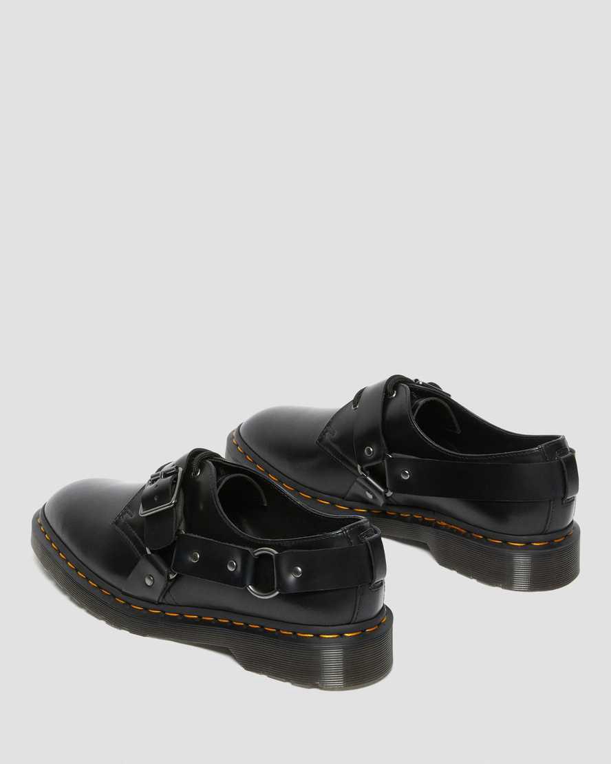Zapatos Oxford Dr Martens Henree Polished Smooth Leather Buckle Hombre Negras  España |  89462-OWYM