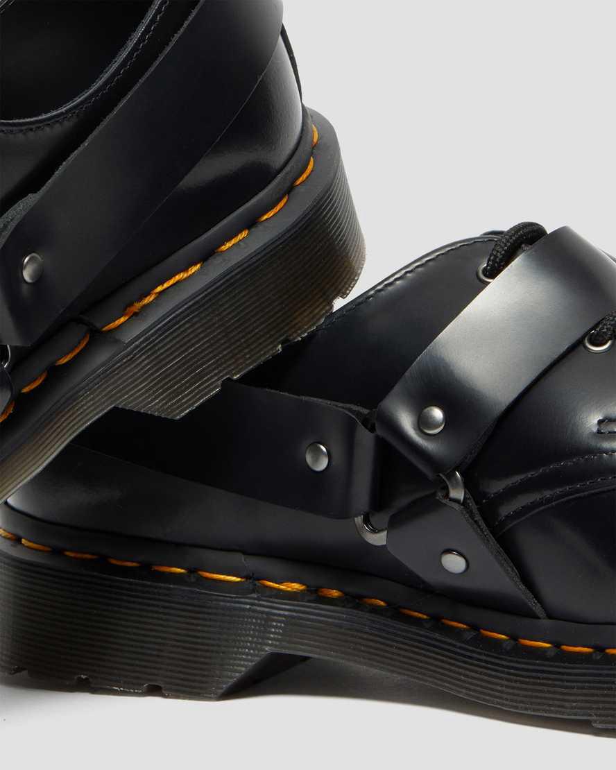 Zapatos Oxford Dr Martens Henree Polished Smooth Leather Buckle Hombre Negras  España |  89462-OWYM
