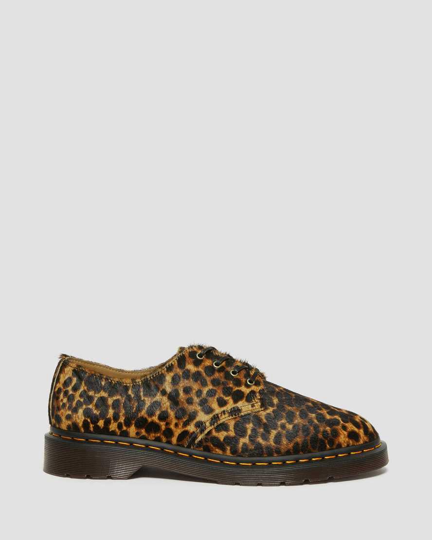 Zapatos Oxford Dr Martens Smiths Hair On Leopard Print Dress Mujer Multicolor  España |  03257-JAEO