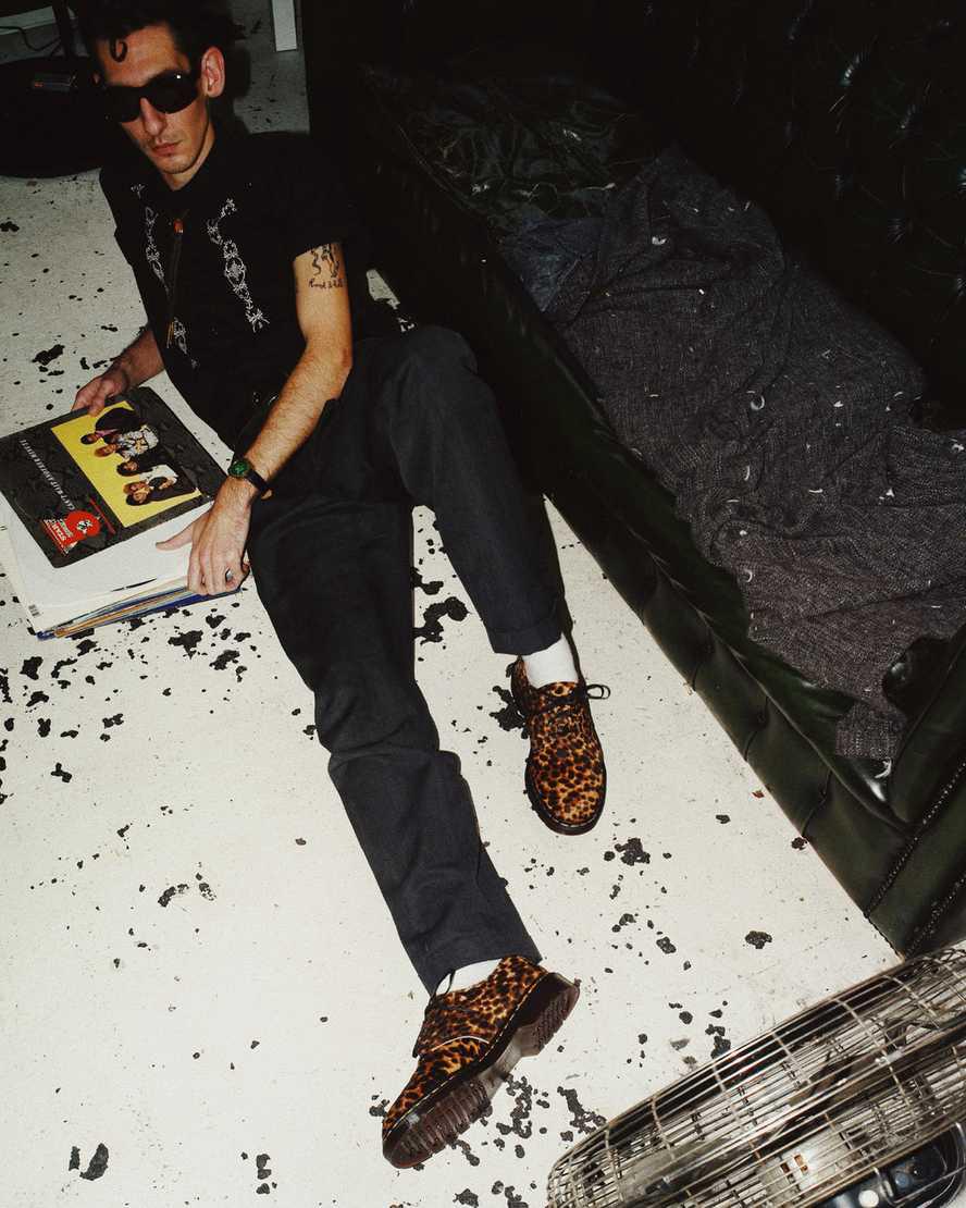 Zapatos Oxford Dr Martens Smiths Hair On Leopard Print Dress Hombre Multicolor  España |  97265-PMOL