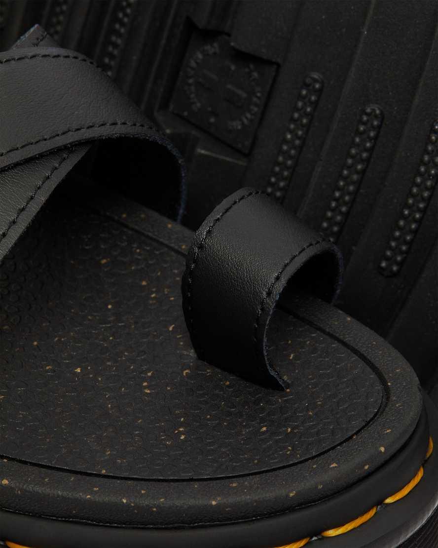 Sandalias De Gladiador Dr Martens Avry Hydro Leather Strap Mujer Negras  España |  04721-FVXS