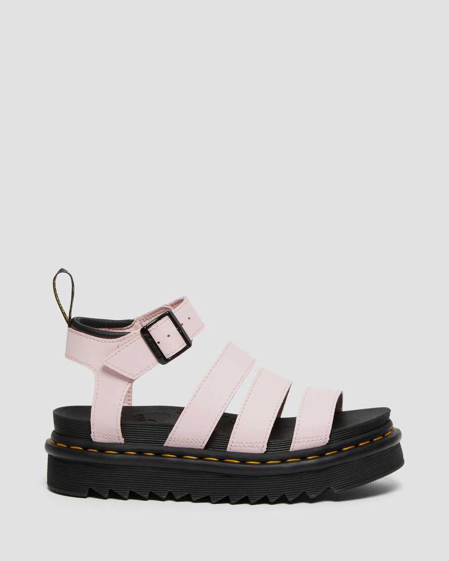Sandalias De Gladiador Dr Martens Blaire Hydro Leather Strap Mujer Rosas  España |  17469-NMRB