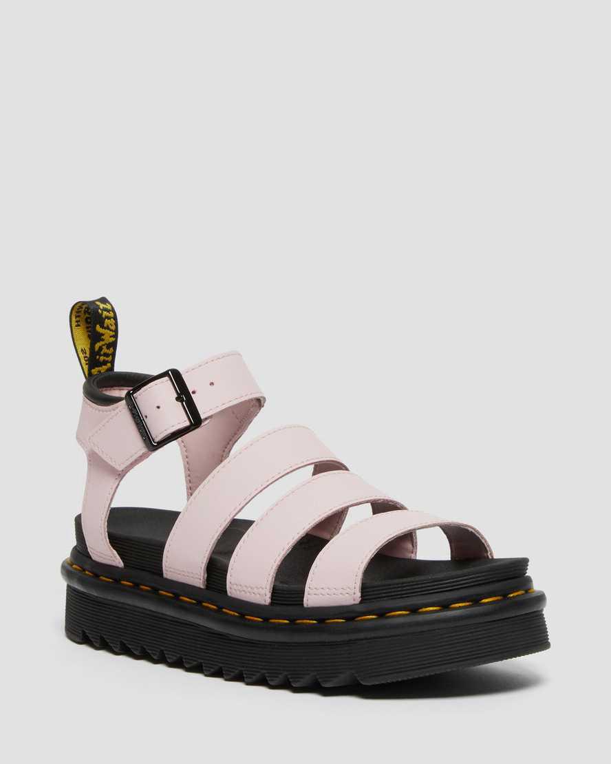 Sandalias De Gladiador Dr Martens Blaire Hydro Leather Strap Mujer Rosas  España |  17469-NMRB