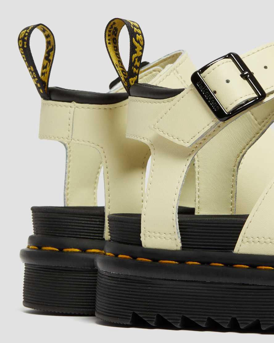 Sandalias De Gladiador Dr Martens Blaire Hydro Leather Strap Mujer Marrones Creme  España |  48276-NSQZ