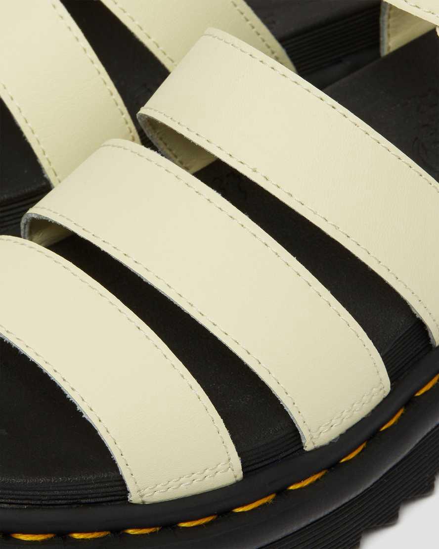 Sandalias De Gladiador Dr Martens Blaire Hydro Leather Strap Mujer Marrones Creme  España |  48276-NSQZ