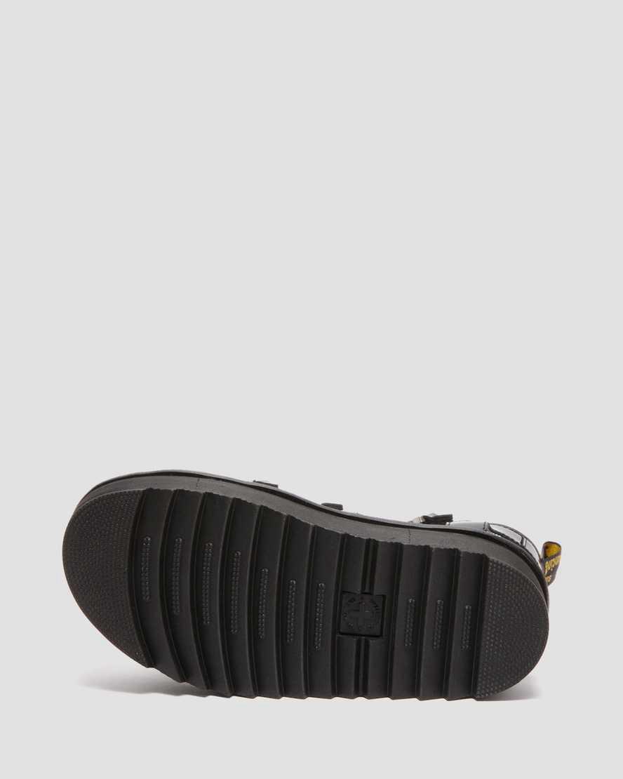 Sandalias De Gladiador Dr Martens Blaire II Chain Patent Leather Platform Strap Mujer Negras  España |  76930-NLJS