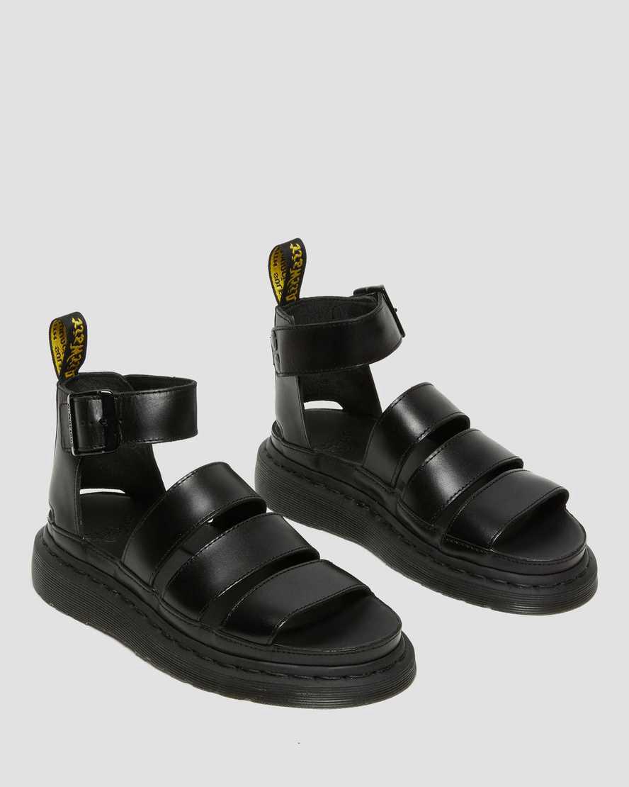 Sandalias De Gladiador Dr Martens Clarissa II Leather Strap Mujer Negras  España |  08732-RSLT