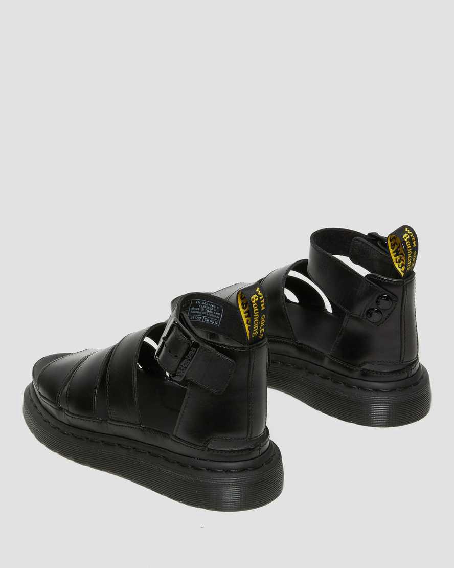 Sandalias De Gladiador Dr Martens Clarissa II Leather Strap Mujer Negras  España |  08732-RSLT