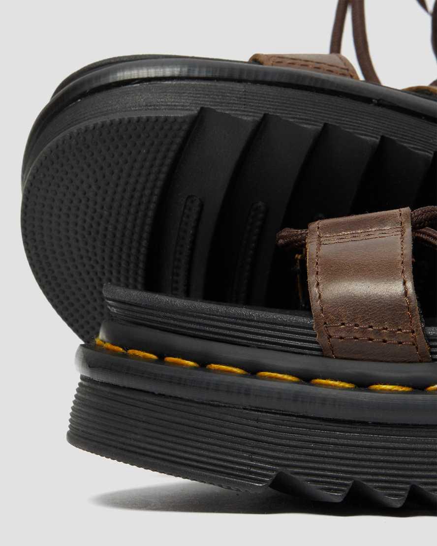 Sandalias De Gladiador Dr Martens Nartilla Illusion Leather Mujer Marrones Oscuro  España |  86243-RHTV
