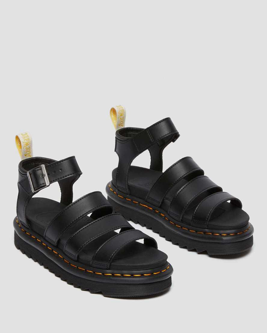 Sandalias De Gladiador Dr Martens Vegan Blaire Felix Mujer Negras  España |  89701-JNDU