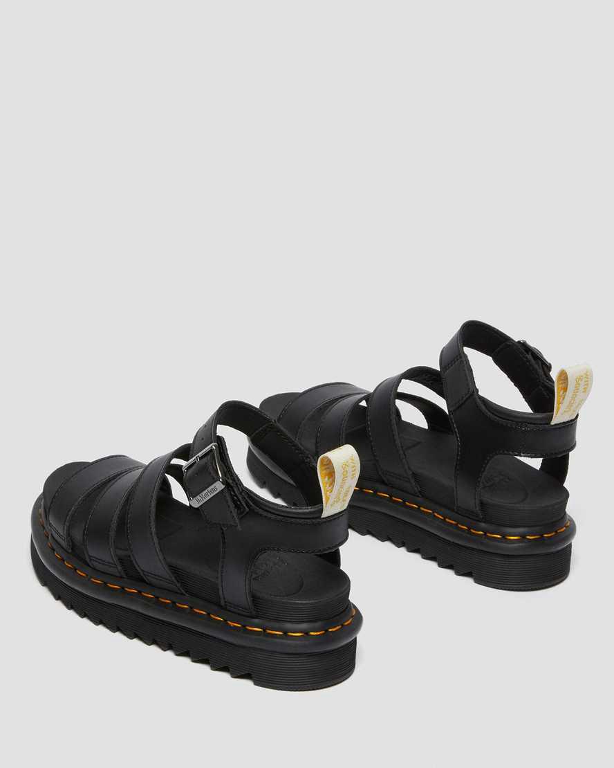 Sandalias De Gladiador Dr Martens Vegan Blaire Felix Mujer Negras  España |  89701-JNDU