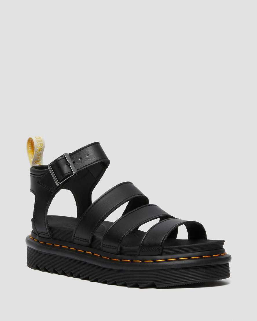 Sandalias De Gladiador Dr Martens Vegan Blaire Felix Mujer Negras  España |  89701-JNDU