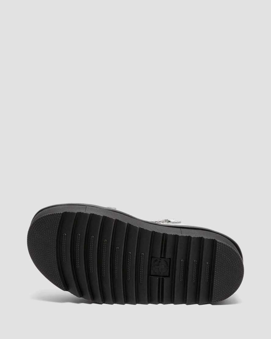 Sandalias De Gladiador Dr Martens Voss II Chain Patent Leather Platform Mujer Blancas  España |  73856-HJAT