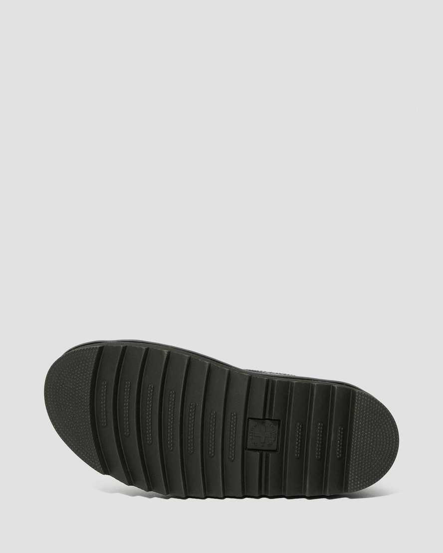 Sandalias De Gladiador Dr Martens Voss Leather Strap Mujer Negras  España |  26845-SVHO
