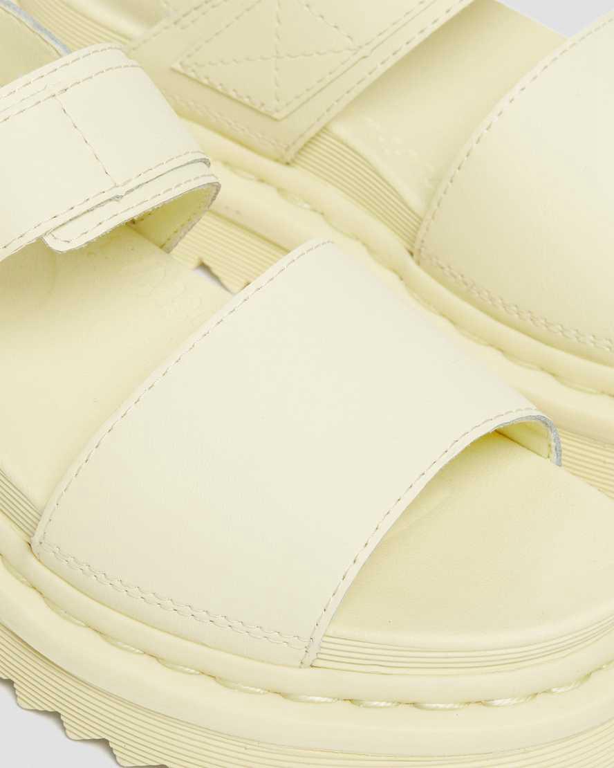 Sandalias De Gladiador Dr Martens Voss Leather Strap Mujer Marrones Creme  España |  45612-KMVB