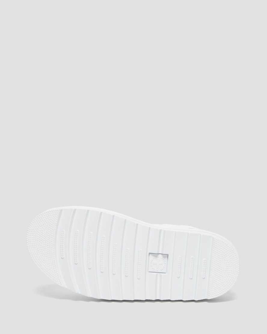 Sandalias De Gladiador Dr Martens Voss Mono Hydro Leather Strap Mujer Blancas  España |  98013-XBSK