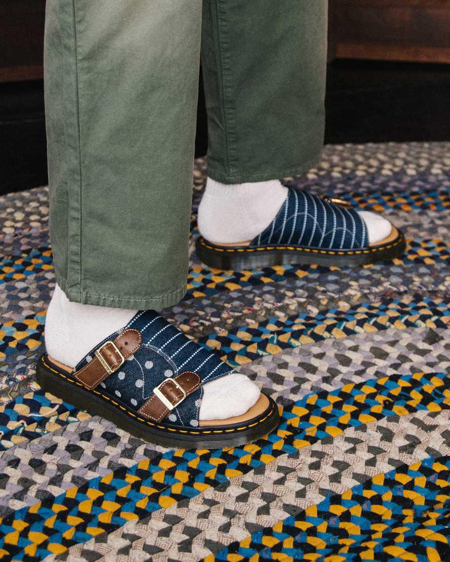 Sandalias Dr Martens Dayne Made in England Pinstripe Dot Slide Hombre Multicolor  España |  90123-SLWR