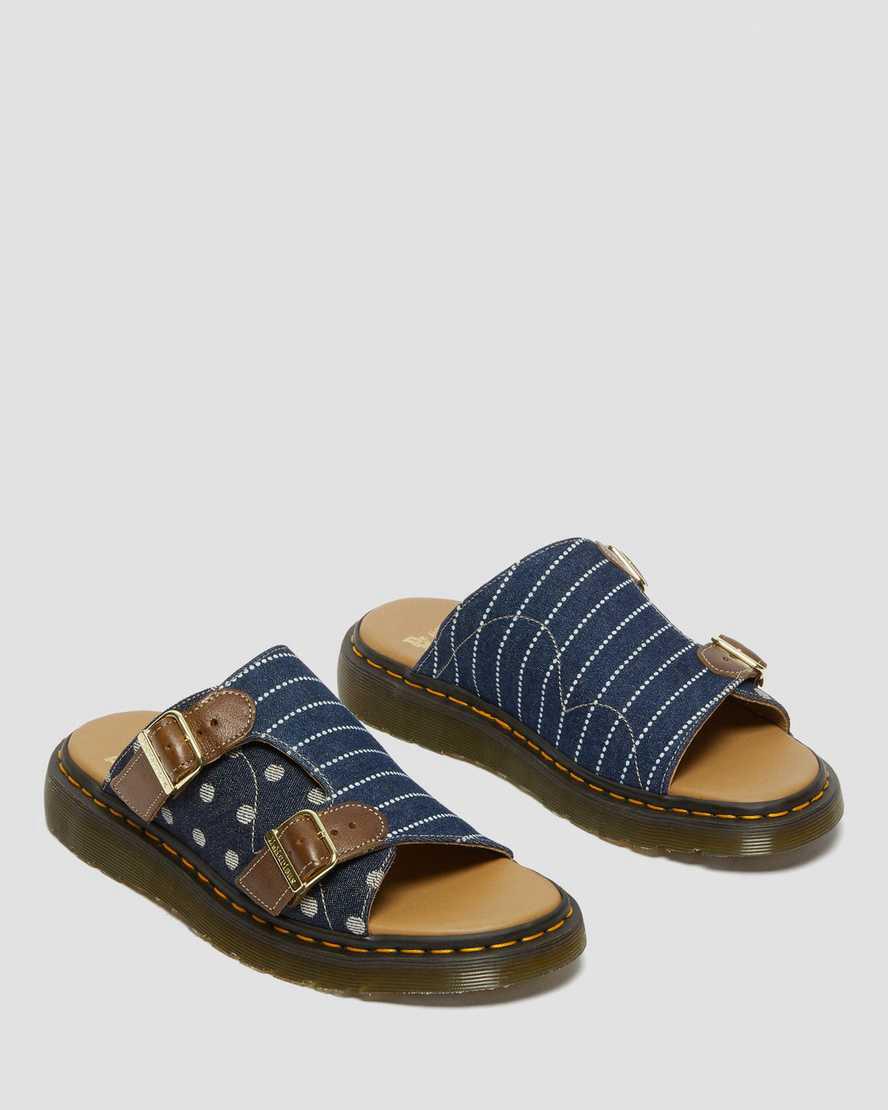 Sandalias Dr Martens Dayne Made in England Pinstripe Dot Slide Hombre Multicolor  España |  90123-SLWR