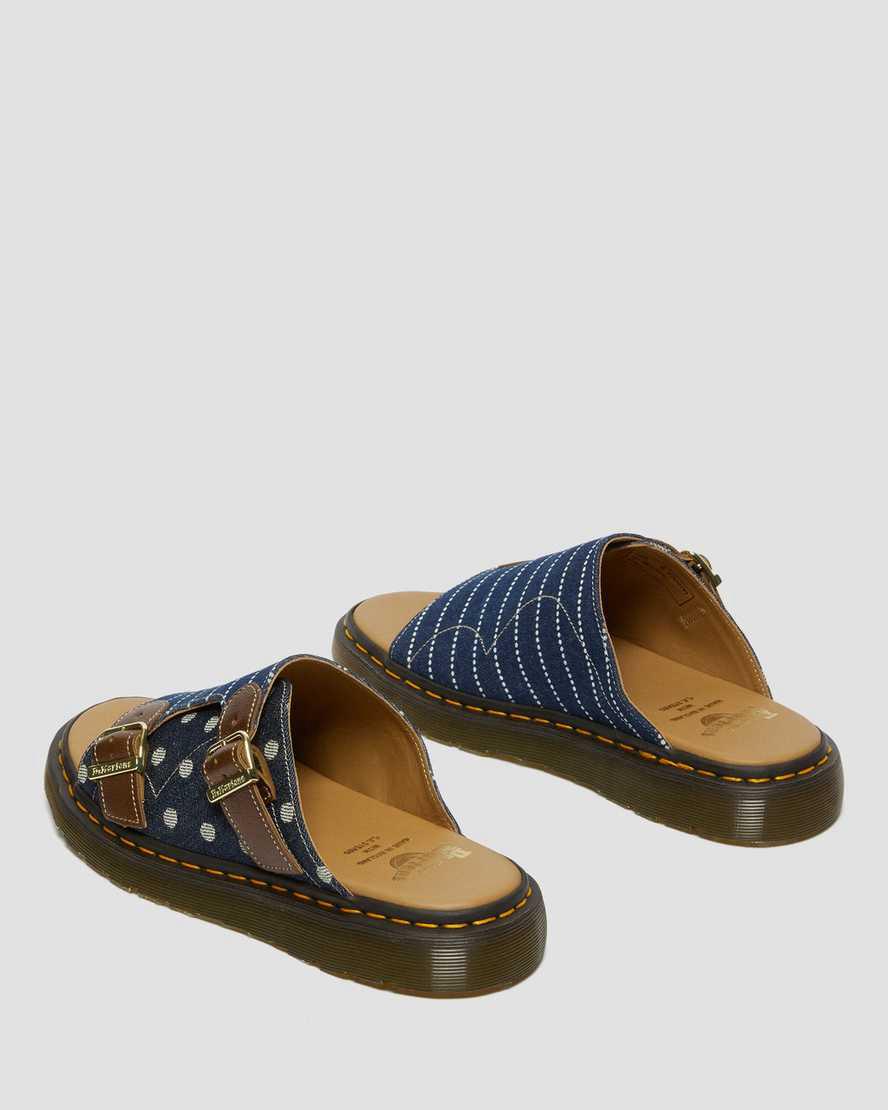 Sandalias Dr Martens Dayne Made in England Pinstripe Dot Slide Hombre Multicolor  España |  90123-SLWR