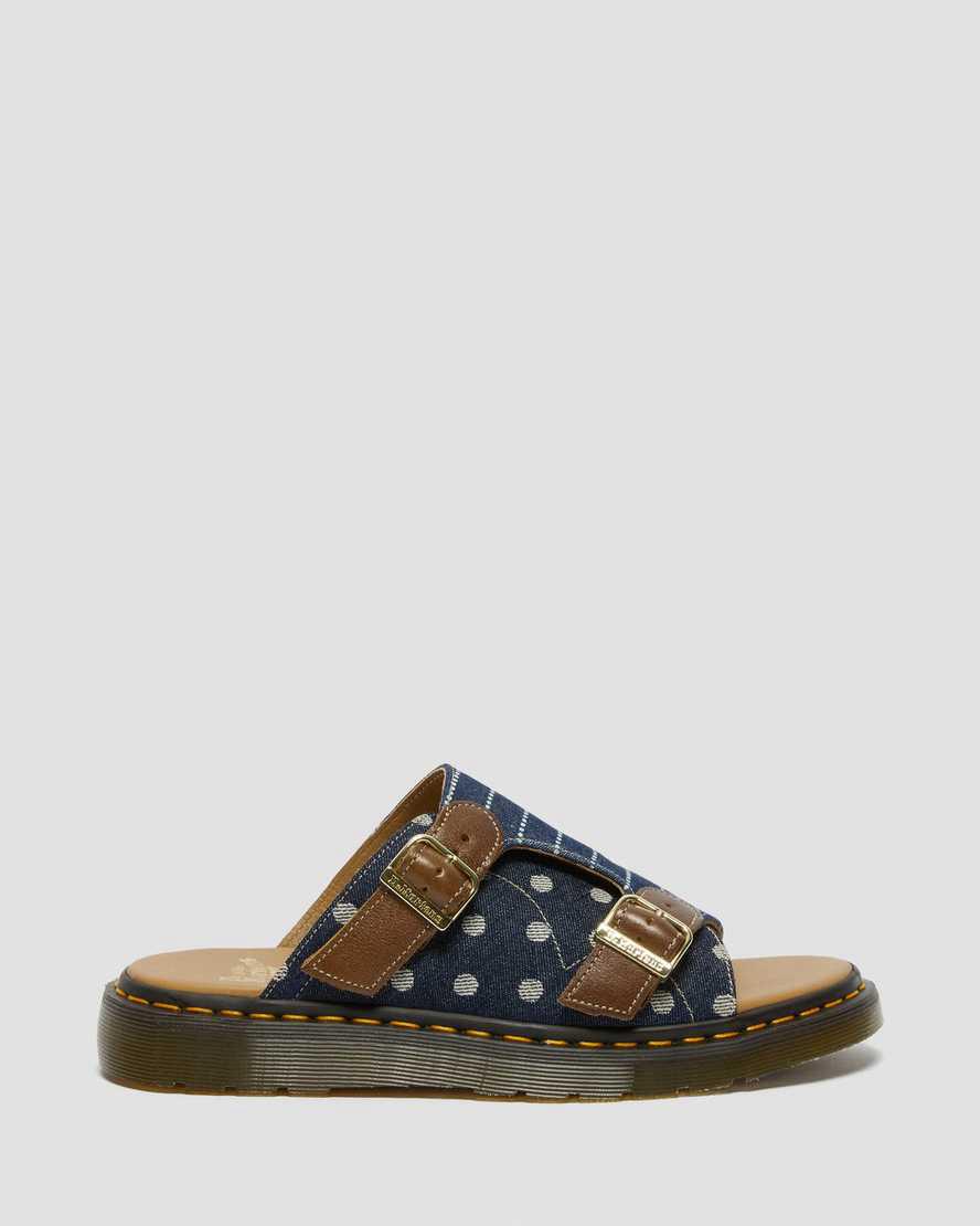 Sandalias Dr Martens Dayne Made in England Pinstripe Dot Slide Hombre Multicolor  España |  90123-SLWR