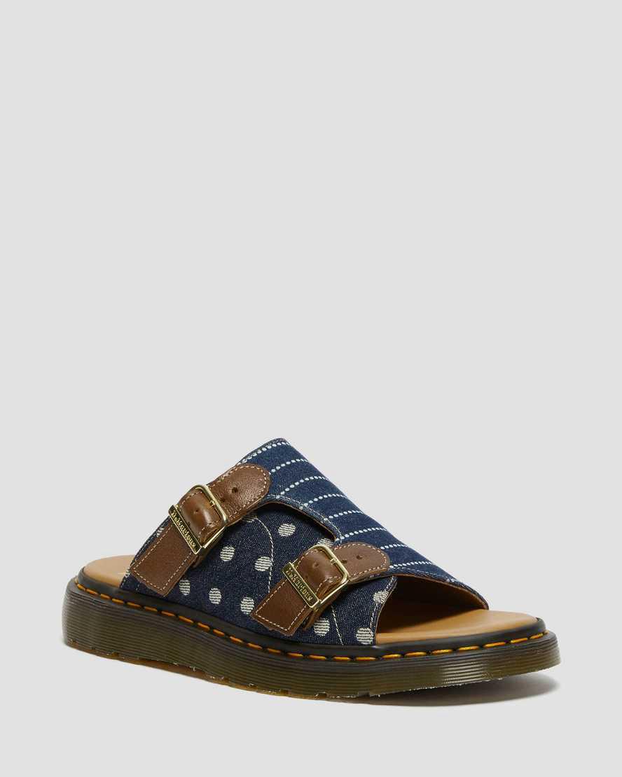 Sandalias Dr Martens Dayne Made in England Pinstripe Dot Slide Hombre Multicolor  España |  90123-SLWR