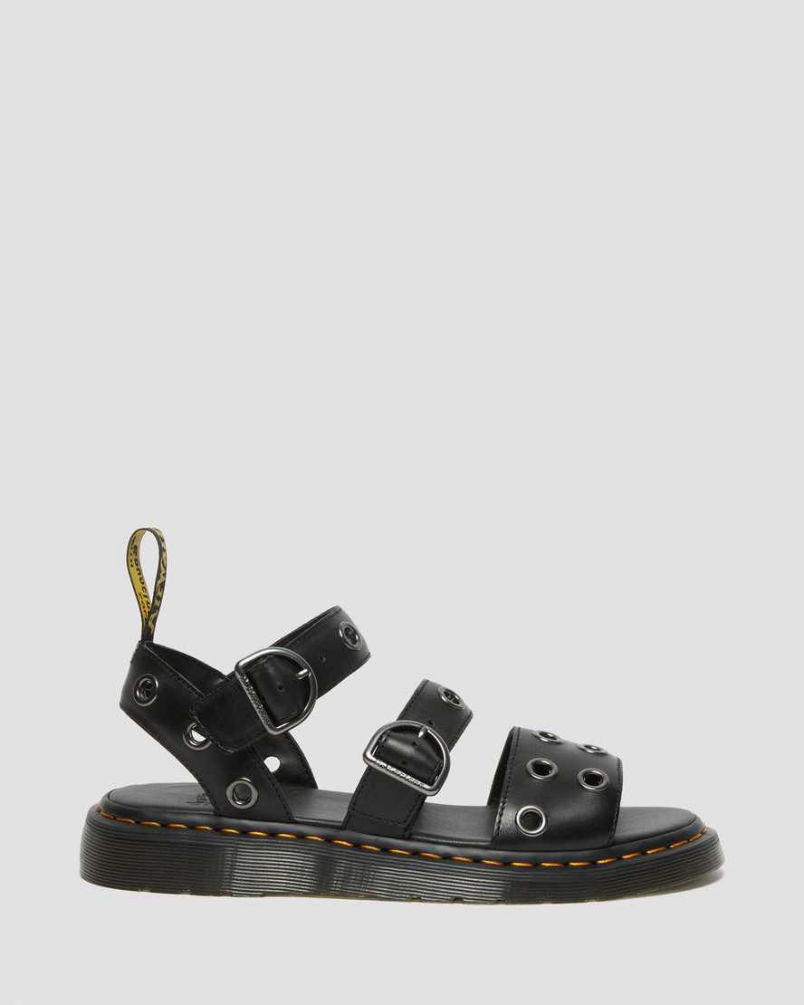 Sandalias Dr Martens Gryphon Hardware Brando Leather Hombre Negras  España |  91680-AVQT