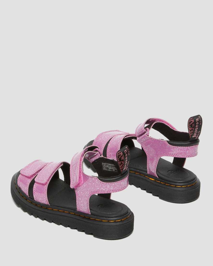 Sandalias Dr Martens Junior Klaire Glitter Niños Rosas  España |  71298-UDAZ