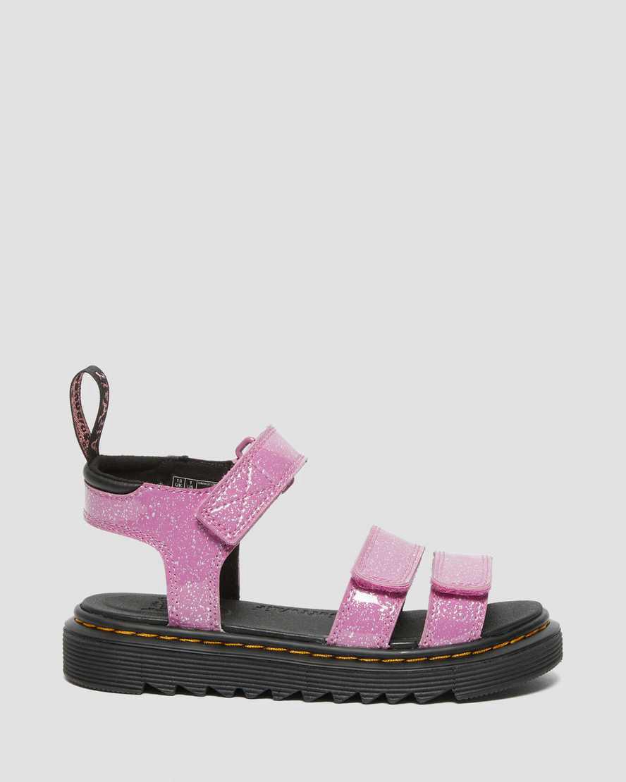 Sandalias Dr Martens Junior Klaire Glitter Niños Rosas  España |  71298-UDAZ