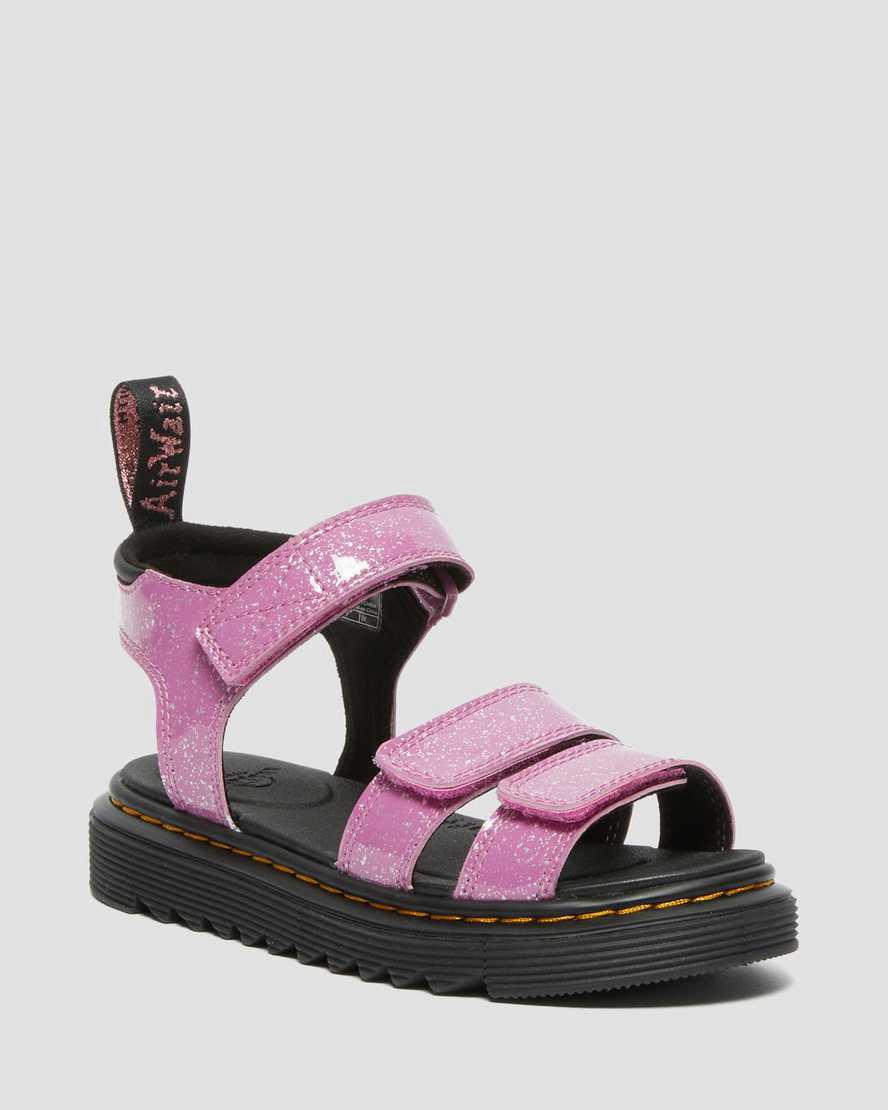 Sandalias Dr Martens Junior Klaire Glitter Niños Rosas  España |  71298-UDAZ