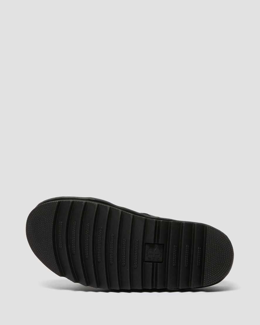 Sandalias de Plataforma Dr Martens Blaire Leather Slide Mujer Negras  España |  57130-EDCH