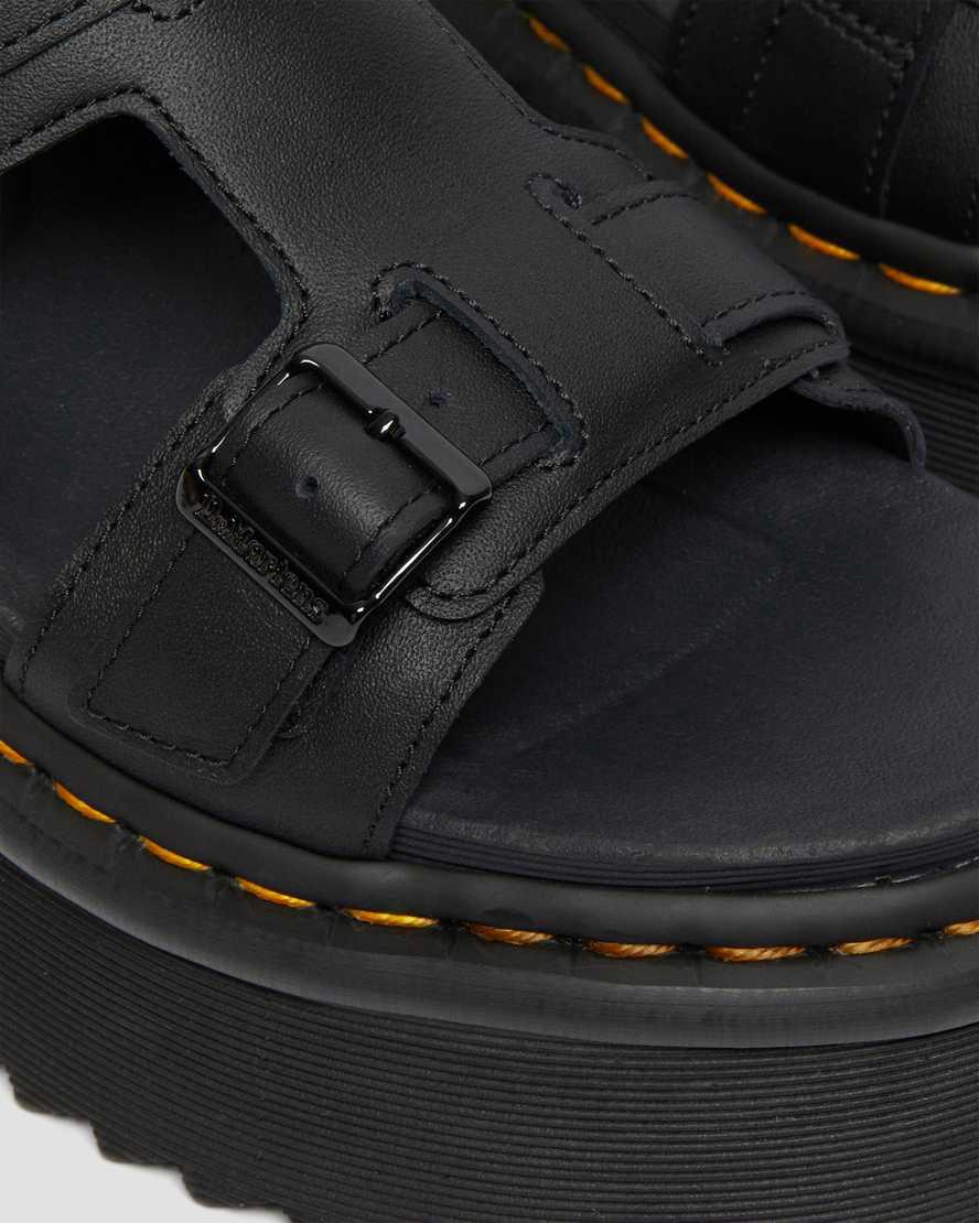 Sandalias de Plataforma Dr Martens Giavanna Leather Gladiator Mujer Negras  España |  70621-UIYL