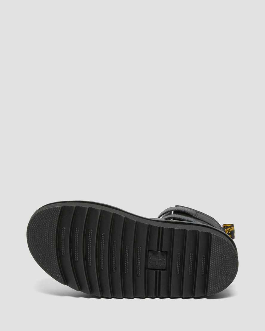 Sandalias de Plataforma Dr Martens Giavanna Leather Gladiator Mujer Negras  España |  70621-UIYL