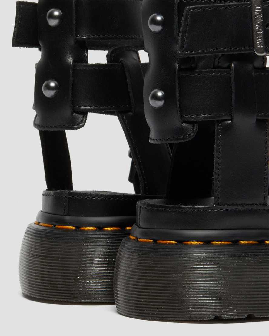 Sandalias de Plataforma Dr Martens Imojeen Brando Leather Stud Mujer Negras  España |  93872-YMWR