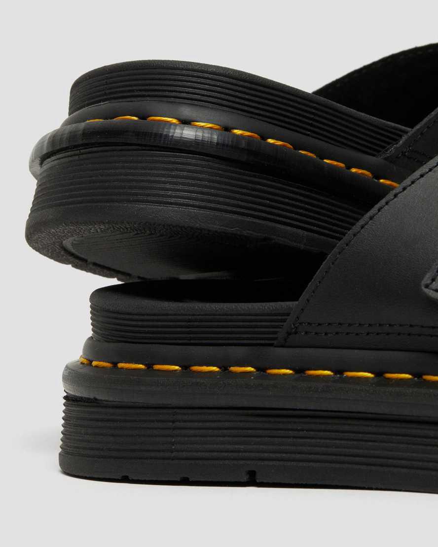 Chanclas Dr Martens Dax Leather Hombre Negras  España |  58461-ELQO