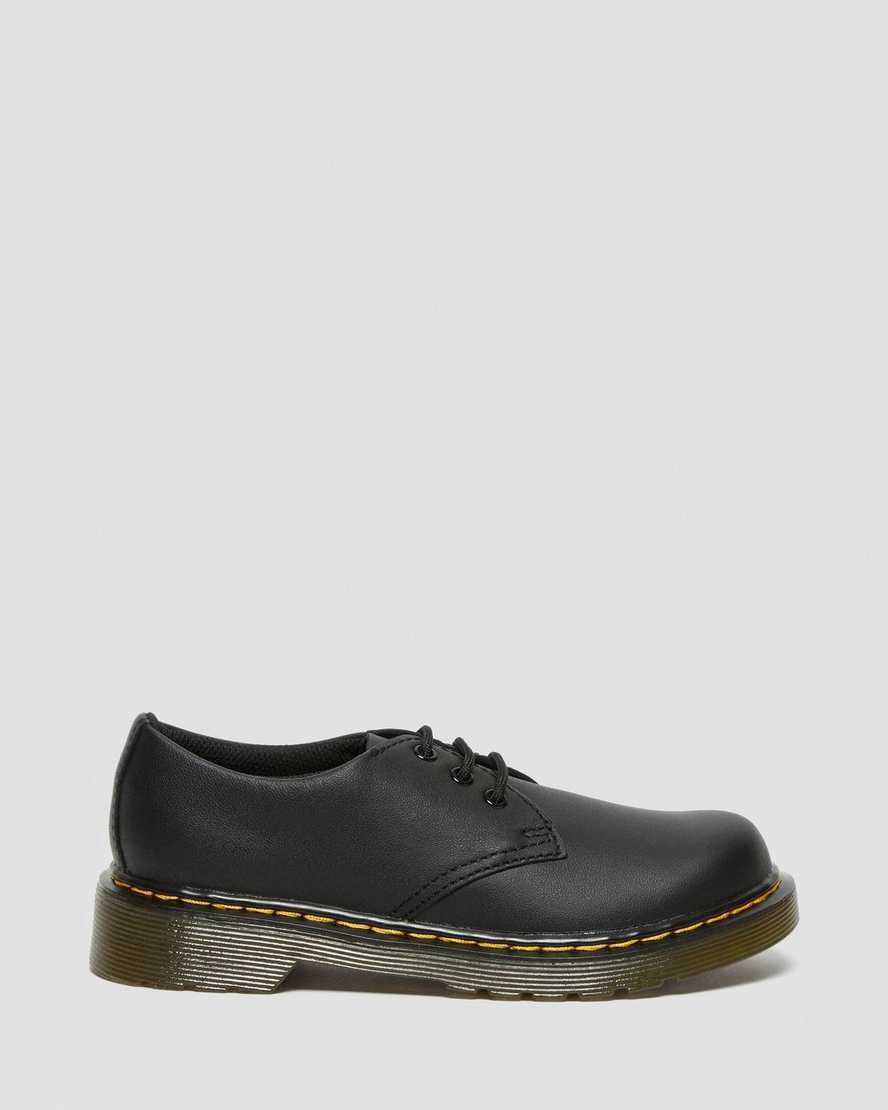 Zapatos Dr Martens Junior 1461 Softy T Leather Niños Negras  España |  21905-PCLJ